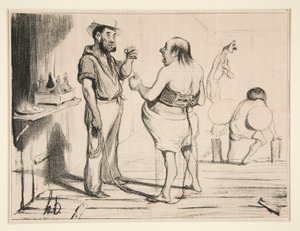 ほら、ブルジョワ、あなたはまさにその中にいる 作： Honoré Daumier