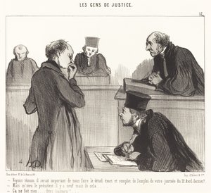 目撃者を見ることは重要です... 作： Honoré Daumier