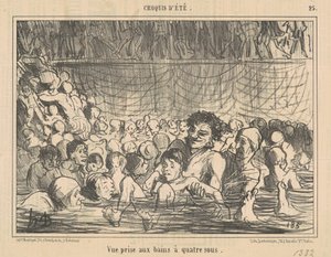 四スー風呂で撮った景色 作： Honoré Daumier
