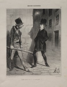 何時ですか、お願いします。 作： Honoré Daumier