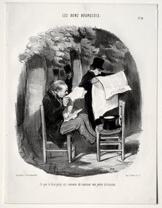 ブルジョアがわずかな気晴らしと呼ぶもの 作： Honoré Daumier