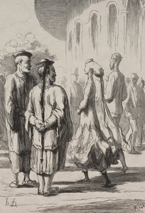本当の中国人は誰ですか？ 作： Honoré Daumier