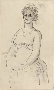 ベールを持つ女性 作： Honoré Daumier
