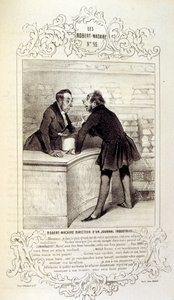フィリッポンのアイデアや伝説を描いたイラストを「Les Cent and Robert Macaire」と題して紹介しています。
