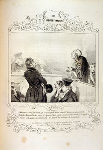 フィリッポンのアイデアや伝説を描いたイラストを「Les Cent and Robert Macaire」と題して紹介しています。 作： Honoré Daumier