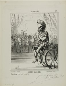 ヨーロッパのコンサート。このパートには参加できない。 作： Honoré Victorin Daumier
