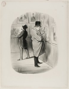 真の芸術愛好家、レ・ボンブルジョワより66枚目 作： Honoré Victorin Daumier