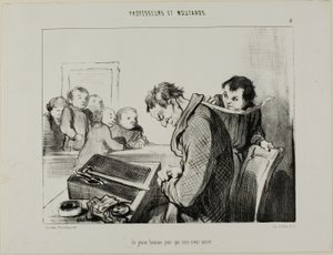聖なるものなど何もない若い男』（Professeurs Et Moutardsより）8曲目 作： Honoré Victorin Daumier