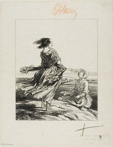 活動家、『社会主義女性たち』より 作： Honoré Victorin Daumier