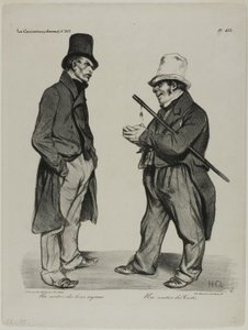 スペイン国債の投資家スペイン国債の投資家、プレート423 作： Honoré Victorin Daumier