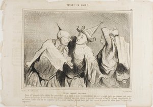 中国の政治を語る古代からの歴史と中国憲法の安定性のおかげで、この国は極めて統一されている。中国市民が公共の場で激しく議論しているのをよく見かける。 作： Honoré Victorin Daumier