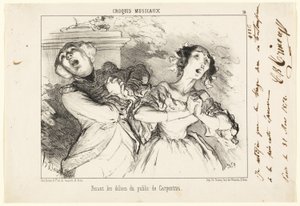カルパントラスの楽しさを伝える、『Croquis Musicaux』より16曲目 作： Honoré Victorin Daumier