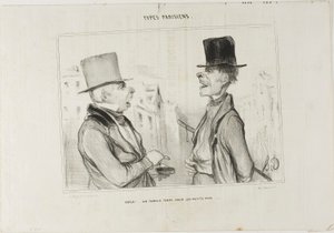タイプ・パリジェンヌより "Great Times for Small Fry...", プレート7 作： Honoré Victorin Daumier
