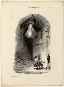 「ヒーホー！...ヒーホー！ヒーブホー！」179番プレート 作： Honoré Victorin Daumier