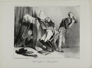 「戦争だ！...誰もが自分のために！" 460版 作： Honoré Victorin Daumier