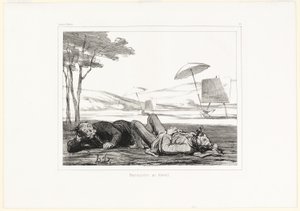 作業中の風景画家たち、『Souvenirs d