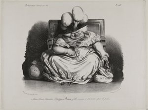 マリー・ルイーズ・シャルロット・フィリピン・ペアリー、売春婦、警察公認 作： Honoré Victorin Daumier