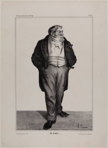 ミスター・ベイル...、漫画家セレブリティより312ページ 作： Honoré Victorin Daumier