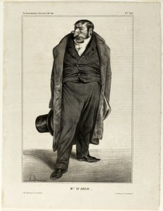 ミスター・ダーゴ...、プレート292 漫画界の有名人より 作： Honoré Victorin Daumier