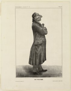 ミスター・フルヒル...、漫画家セレブリティより273号プレート 作： Honoré Victorin Daumier