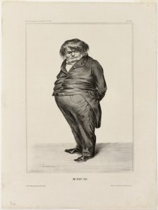 プルーン氏、『戯画のセレブリテ』より288枚目 作： Honoré Victorin Daumier