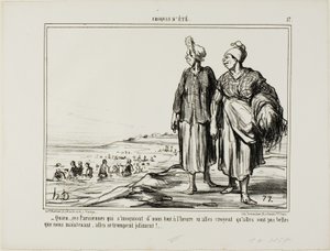 Quien...私たちをからかうパリジェンヌたち 作： Honoré Victorin Daumier