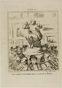 絵画展の真ん中に置かれた彫刻の不愉快さ、サロン・ド・1857より、プレート5