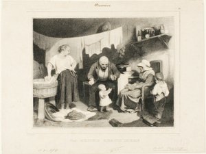 良きおばあさん』55番 作： Honoré Victorin Daumier