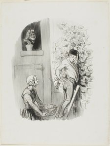 レ・ボン・ブルジョワより「ブドウを集める人 作： Honoré Victorin Daumier