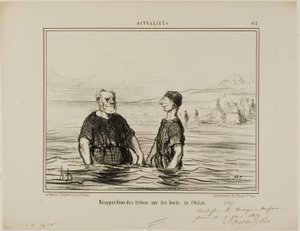 海のトリトンの再出現、Actualitésより412版 作： Honoré Victorin Daumier