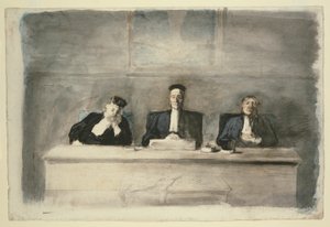 三人の審判 作： Honoré Victorin Daumier
