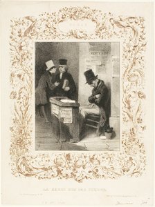 ウェイティング・ホール 作： Honoré Victorin Daumier