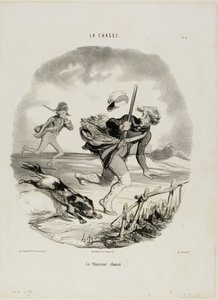 狩人、ラ・シャッセより4枚目 作： Honoré Victorin Daumier