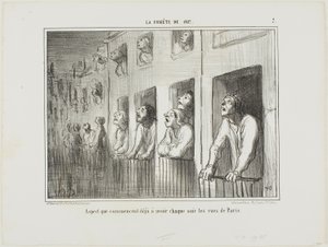 パリの街は毎晩このような様相を呈し始めた（『La Cométe De 1857』より第7版