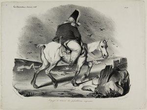 気配り集団の旅、プレート413 作： Honoré Victorin Daumier