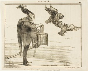 セバストポリに向かう2人の大公、プレート166（Actualitésより 作： Honoré Victorin Daumier