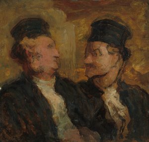 二人の弁護士 作： Honoré Victorin Daumier