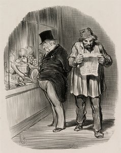 労働者とブルジョワ（「1848年のパリジェンヌ」より 作： Honoré Victorin Daumier
