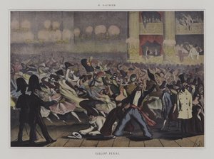 ギャロップファイナル（カラーリトグラフ 作： Honore (after) Daumier