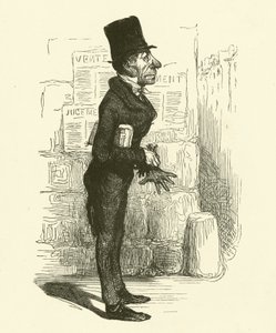 小心者の弁護士（彫金 作： Honore (after) Daumier