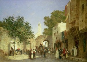 アラブストリートシーン、1872 作： Honore Boze