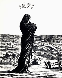 1871年、アレゴリー(リトグラフ) 作： Honoré Daumier