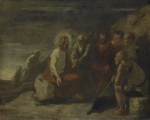 キリストとその弟子たち 作： Honore Daumier