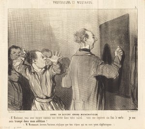 偉大な数学者になる方法 作： Honoré Daumier