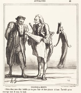 死者の対話 作： Honoré Daumier