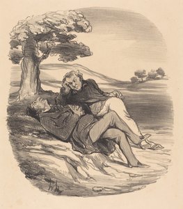 廃業した金物店の甘い余暇… 作： Honoré Daumier