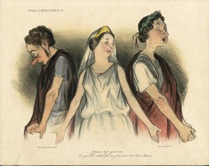 オノレ・ドーミエ（1808-1879）のイラスト dance - 演劇 - 俳優、女優、コメディアン