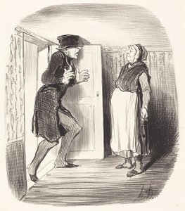 用心せずに中二階を訪れることのデメリット... 作： Honoré Daumier