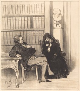 未亡人 作： Honoré Daumier