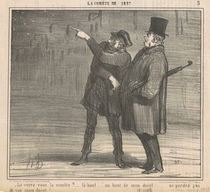 彗星が見えますか？ ... 作： Honoré Daumier